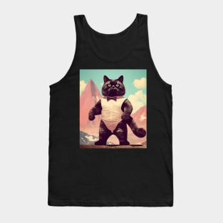 Feline Flex: The Beefcake Kitty Brigade -Rudy Tank Top